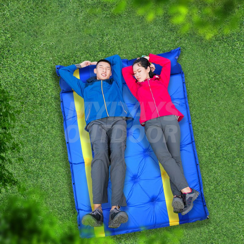 Matelas de couchage gonflable pour camping avec oreiller MDSCM-23