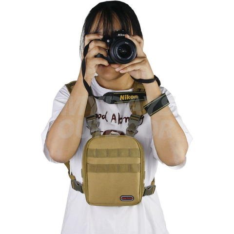 Udendørs brystpakke kikkertselepose til jagt- og afstandsmålertaske Jagtpakke MDSHA-1