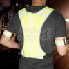 Chaleco reflectante para correr con bolsillo, bandas reflectantes de seguridad MDSSV-1