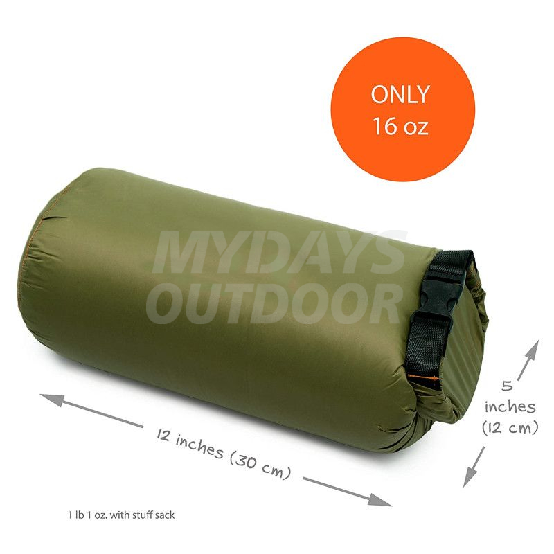 Couverture de camping gonflée en duvet – Couette de randonnée résistante à l'eau avec puissance de remplissage de 650 MDSCM-5