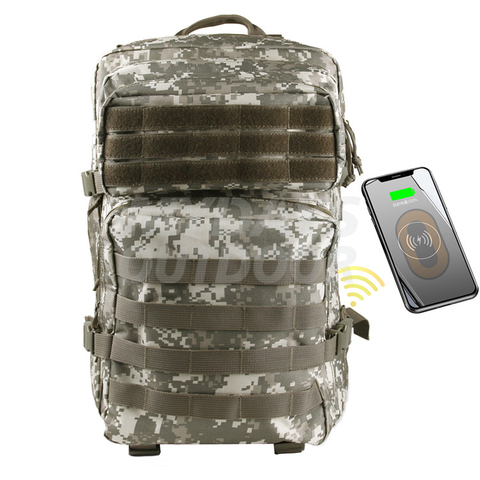  Militärischer taktischer Molle-Rucksack mit kabelloser Aufladung für Outdoor-Jagd, Camping, Wandern MDSHB-8
