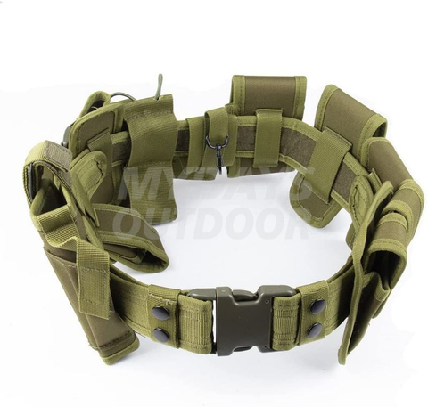 Cinturón táctico con 10 Uds. De bolsas, juego de fundas, cinturón de utilidad militar MDSTA-8