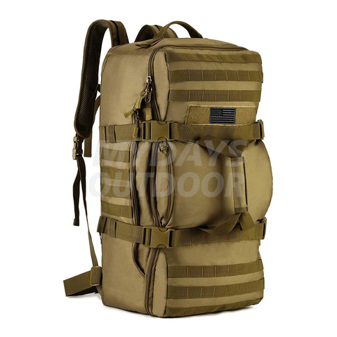 Sac à dos de voyage tactique 60L, sac de sport militaire MOLLE (housse de pluie et patch inclus) MDSHD-5
