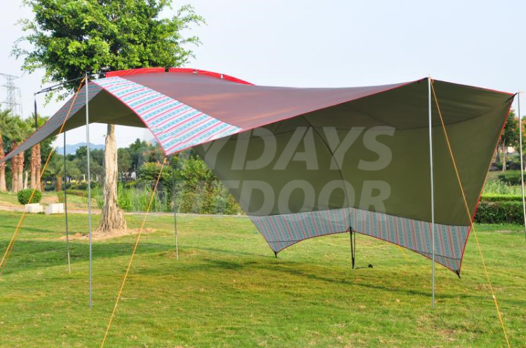 Oxford UV50+ stoffen kampeerautotent Campingzeil voor 8 personen MDSCT-4