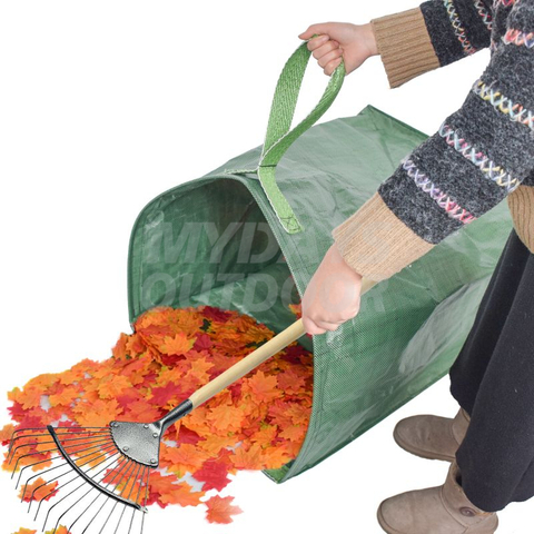 Suuren pihan roskalapputyyppinen puutarhakassi lehtien keräämiseen Nurmikon allas Puutarhan lehtien jätepussi MDSGW-3