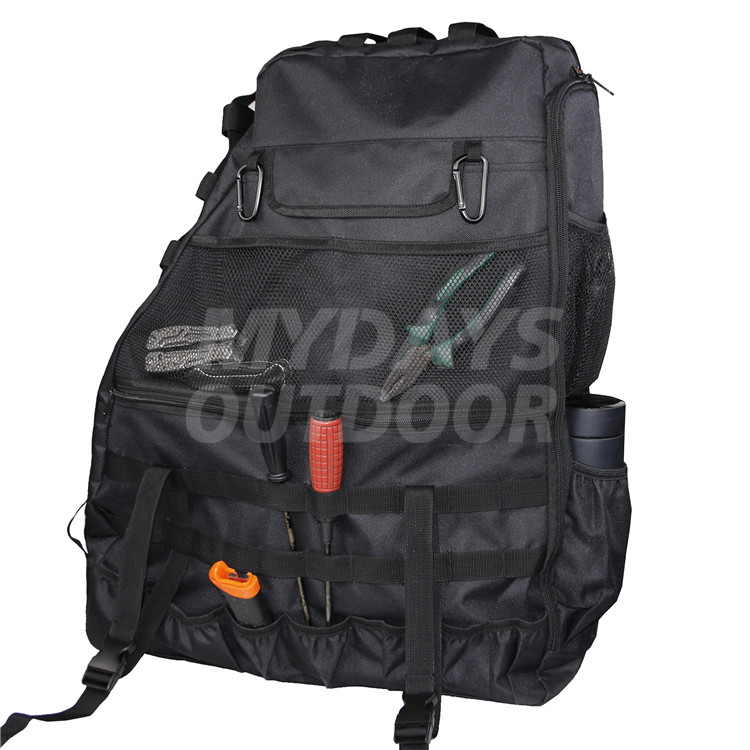 Bolsas de almacenamiento con barra antivuelco, bolsa organizadora para sillín con múltiples bolsillos, organizadores y bolsa de carga, Kit de herramientas para alforjas, MDSOB-6