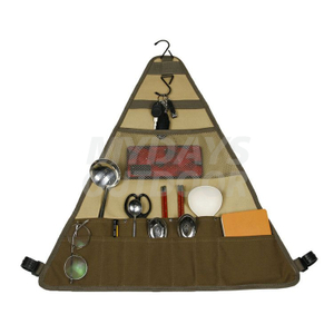 ピクニックカトラリー食器収納吊り下げバッグ旅行調理器具オーガナイザーグリルアクセサリー MDSCO-2