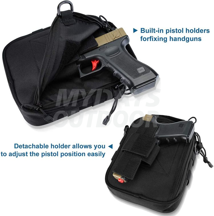 Bolsa con correa para el hombro para pistola, accesorios para pistola, bolsa de lona para campo de tiro, MDSHR-5