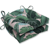 Almohadillas reversibles para sillas color verde/rosa Capri con palmeras oscilantes para exteriores/interiores MDSGE-9