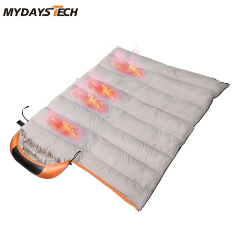 Saco de dormir impermeable con soporte de alimentación USB con placa calefactora MDSCP-28