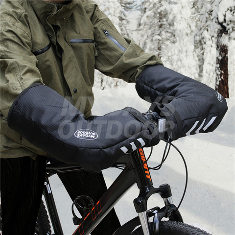 Mitaines de guidon de vélo, mitaines de cyclisme chaudes, coupe-vent pour temps froid, MDSSA-1