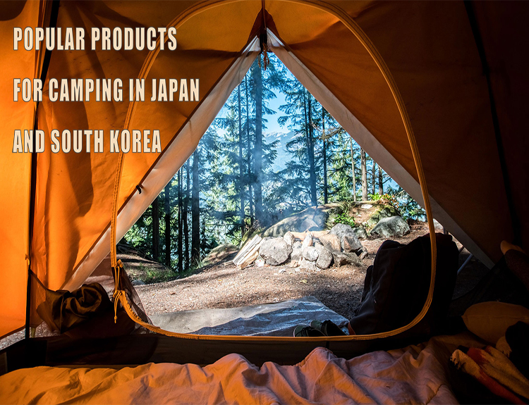 Productos populares para acampar en Japón y Corea del Sur