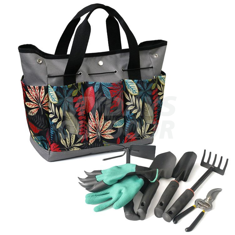 Bolsa de herramientas de jardín, almacenamiento de herramientas de lona resistente, organizador para el hogar, soporte para Kit de herramientas, MDSGG-2