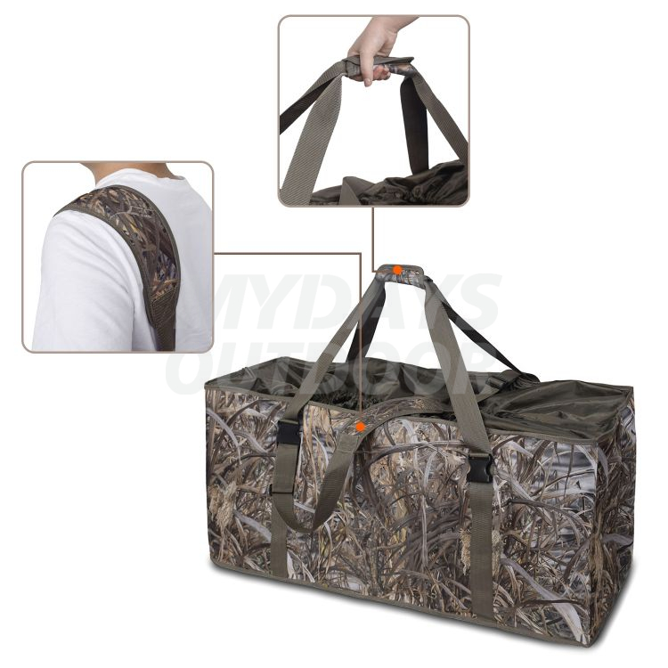 Bolsas para señuelos ranuradas, bolsa para caza de patos con bolsas ciegas para caza de aves acuáticas, MDSHC-2