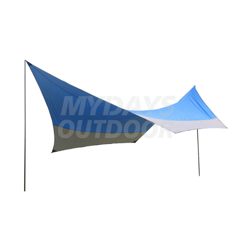 Wasserdichte, leichte, tragbare Campingplane mit UV-Schutz für 5–8 Personen mit MDSCT-3