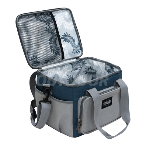 Wiederverwendbare, isolierte Einkaufstasche für den Transport von kalten oder warmen Lebensmitteln. Tragen Sie MDSCI-12 auf