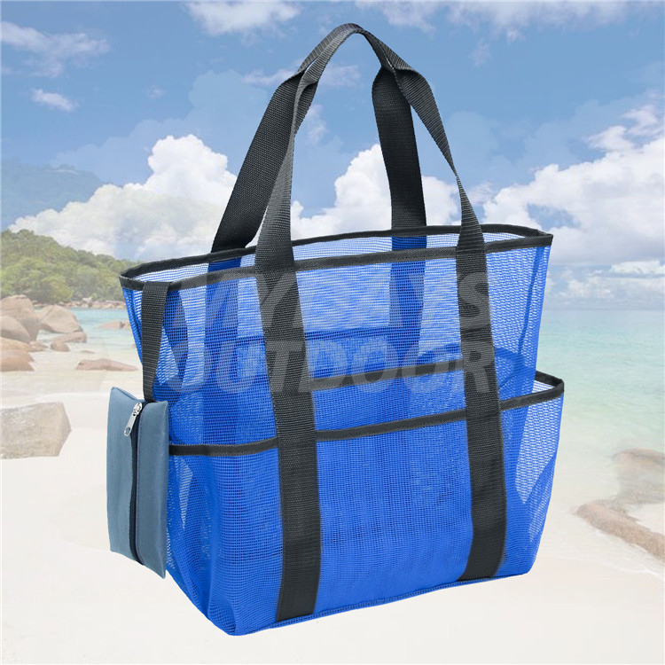 Bolsa de playa de gran tamaño duradera, bolsa de playa de malla, bolsa de playa y piscina para la familia MDSCB-1