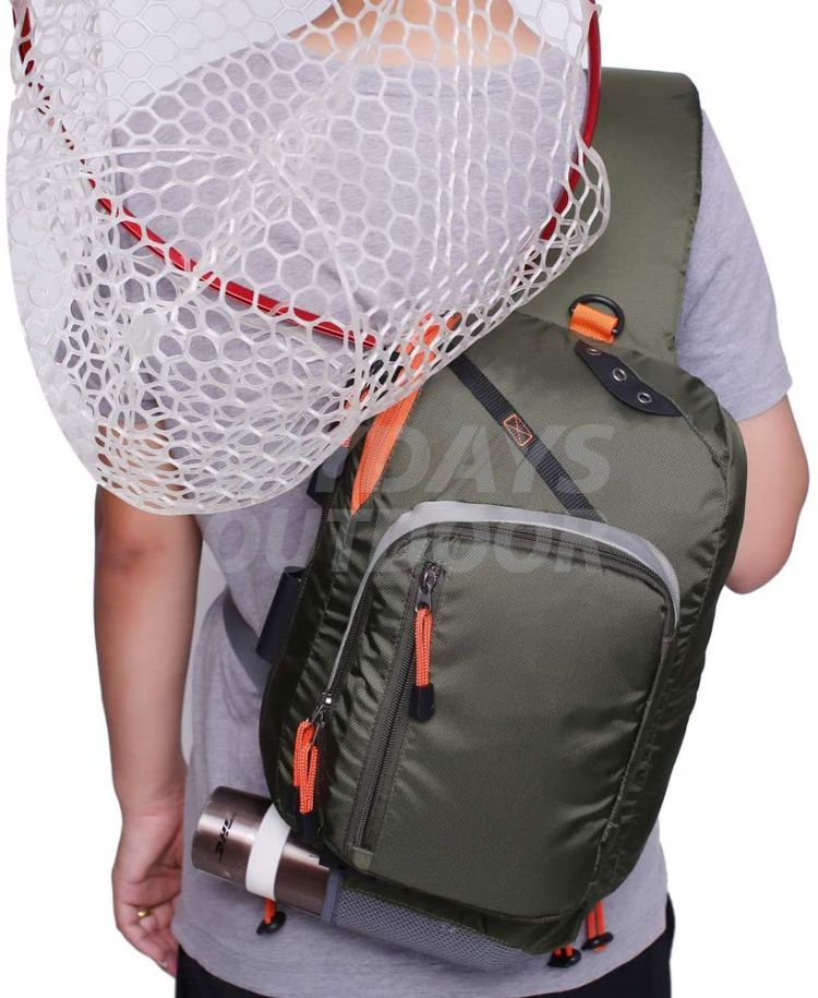 Sacs à bandoulière de pêche, sac d'équipement de pêche à la mouche, sac à bandoulière de rangement de matériel, MDSFS-2 