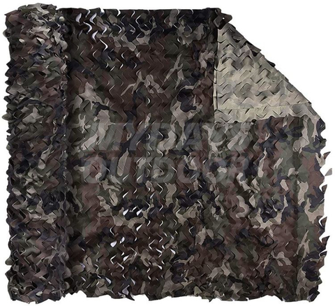 Vattentät Camouflage Net Camo Netting persienner för skytte Jakt Camping MDSHN-4