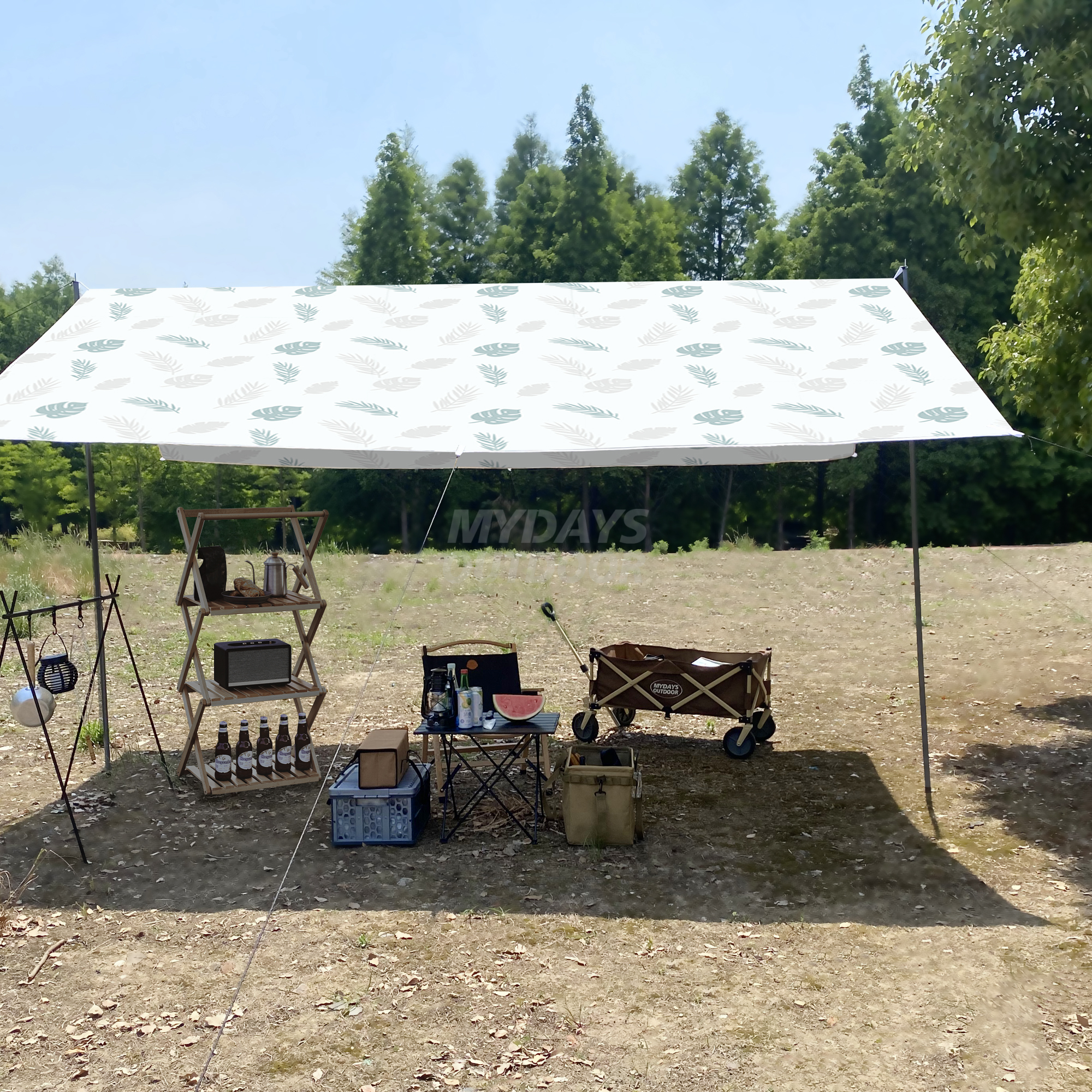 Lona de protección solar para acampar UV50+ 420D MDSCT-7