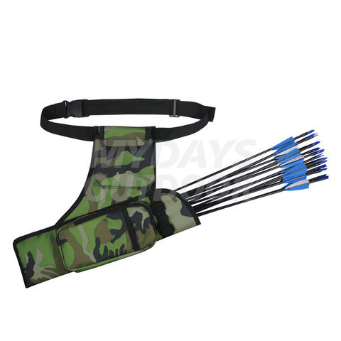 Archery Arrow Quiver för pilar, justerbar midja hängd koger MDSHO-7
