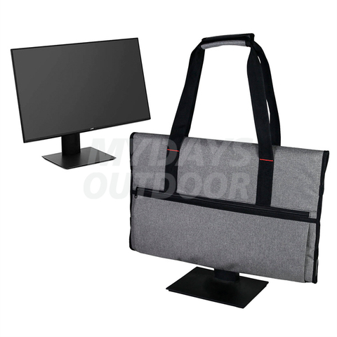Skyddande monitorväska reseväska för 21,5' LCD-skärmar och monitorer med vadderat sammetsfoder MDSOB-1