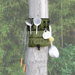 Kangaskangas ulkokäyttöön piknikillä retkeilytyökalujen säilytysjärjestelmä puuhun ripustettava laukku MDSCO-6