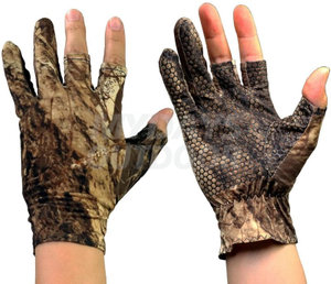 Camouflage Jagdhandschuhe Fingerlose Handschuhe Pro Anti-Rutsch-Sonnenschutz MDSHA-18