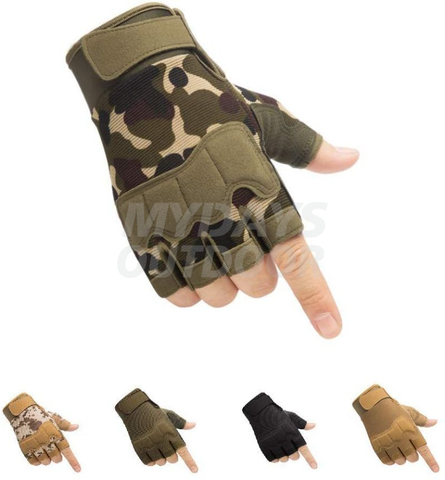 Fingerlose taktische Handschuhe Outdoor-Militärhandschuhe zum Schießen, Jagen, Motorradfahren, Klettern MDSTA-3