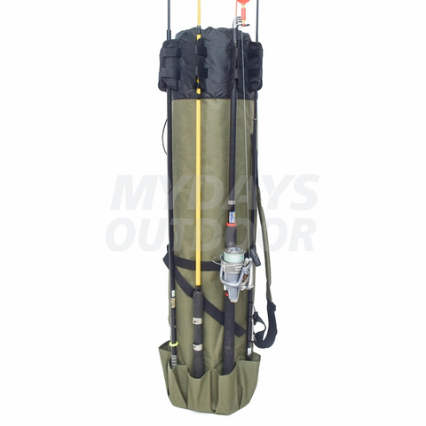 Bolsa para caña de pescar de gran capacidad con soporte para caña MDSFR-1 