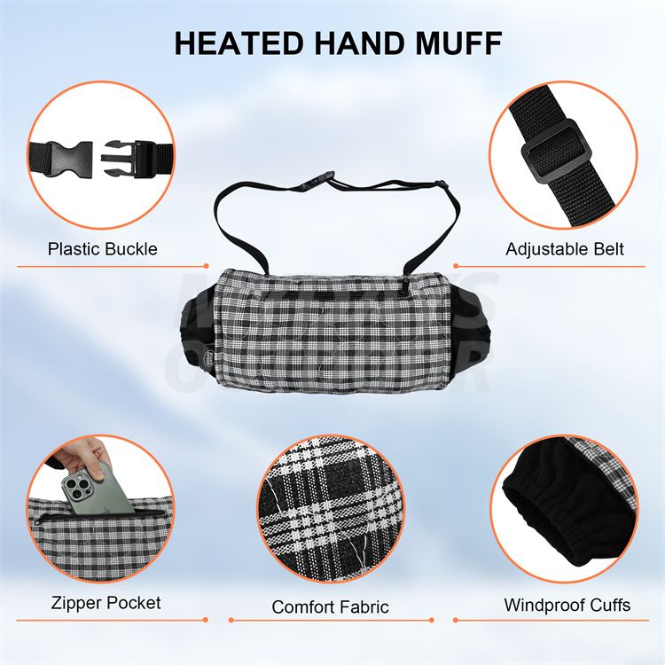 Water Resistant Windproof Warm Hand Muff Pouch MDSSA-5