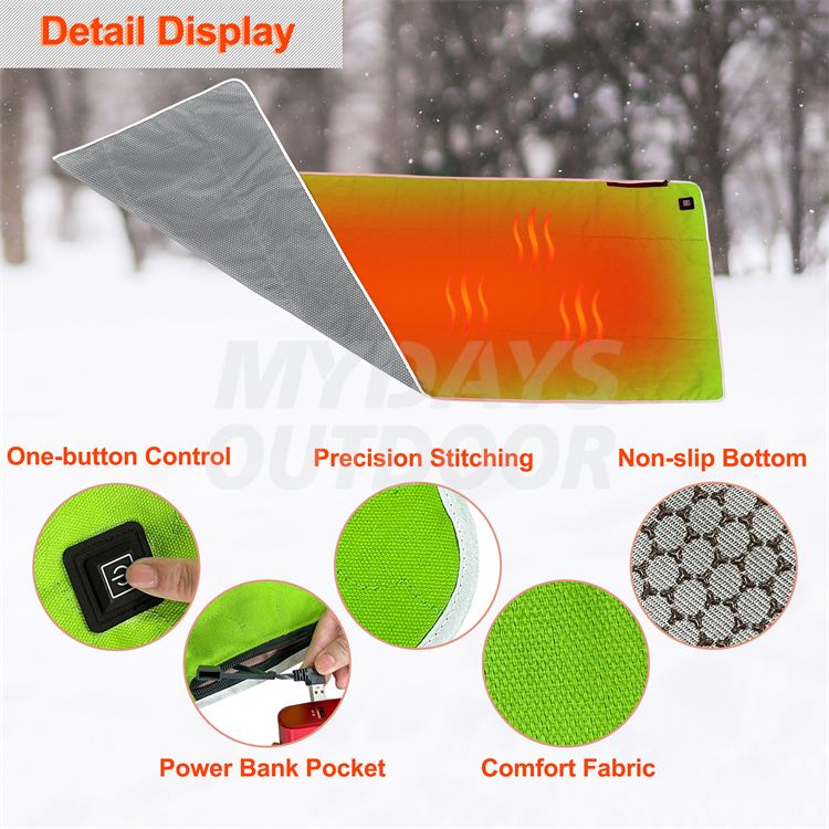 Power USB Heating Sleeping Bag Liner for Camping Hiking MDSCM-41