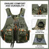 Strap Camouflage Fishing Vest Adjustable for Fishing And Outdoor Activities MDSFV-5
