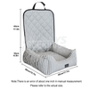 Washable Pet Car Seat Booster With Safety Leash MDSZK-001