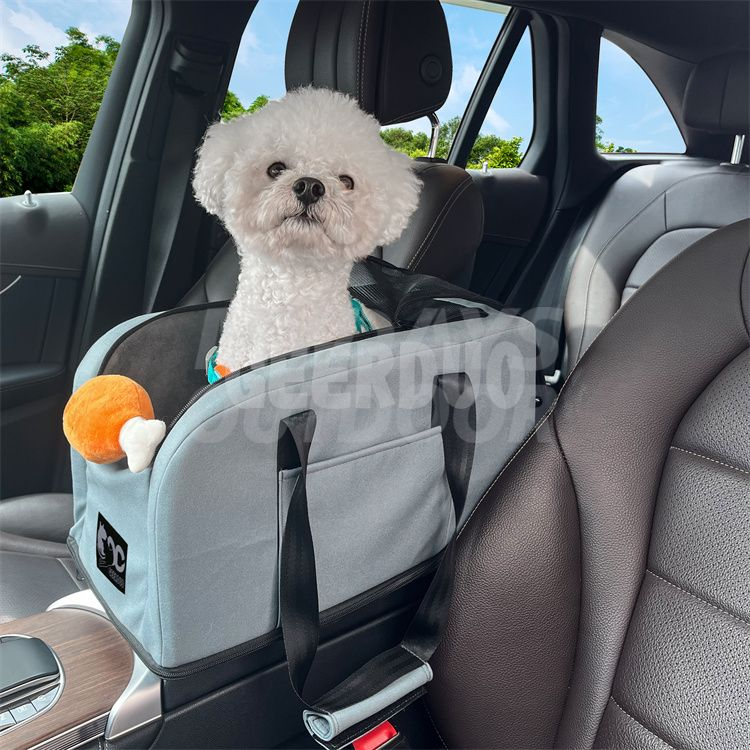 Dog Car Armrest Booster Seat with Toy MDSZK-003
