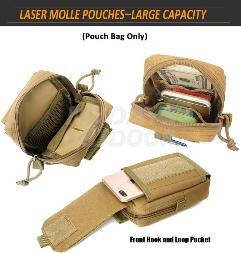 Tactical Molle Pouches of Laser Cut Design Military Medical EMT Pouch MDSTA-10