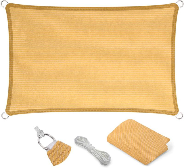 Rett flatkant rektangulær solseil UV-blokkerende utendørs kalesje tekstil stoff markise MDSGS-7