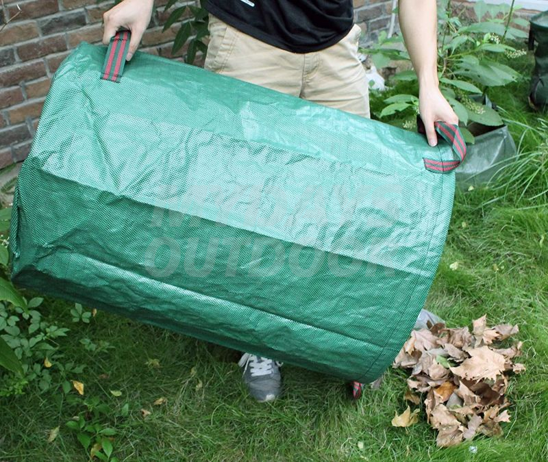 Grands sacs réutilisables de déchets de feuilles de jardin de cour de piscine de pelouse MDSGW-1