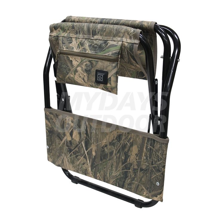 Camouflage Fishing Heated Folding Chair MYDAYS178