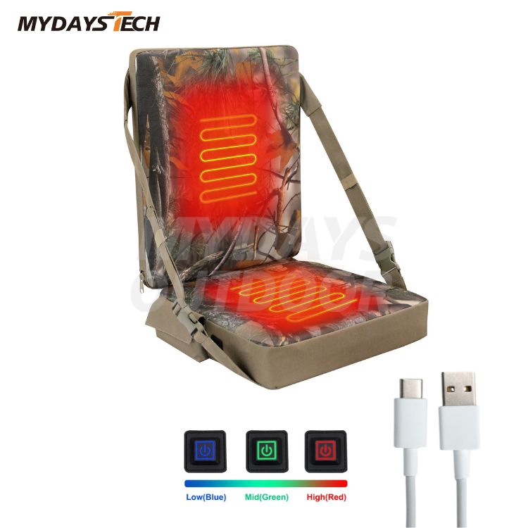 Camouflage Hunting Heated Folding Cushion MDSCS-32