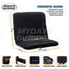 Wide Stadium Cushion With Armrests Padded Back Support MDSCS-35