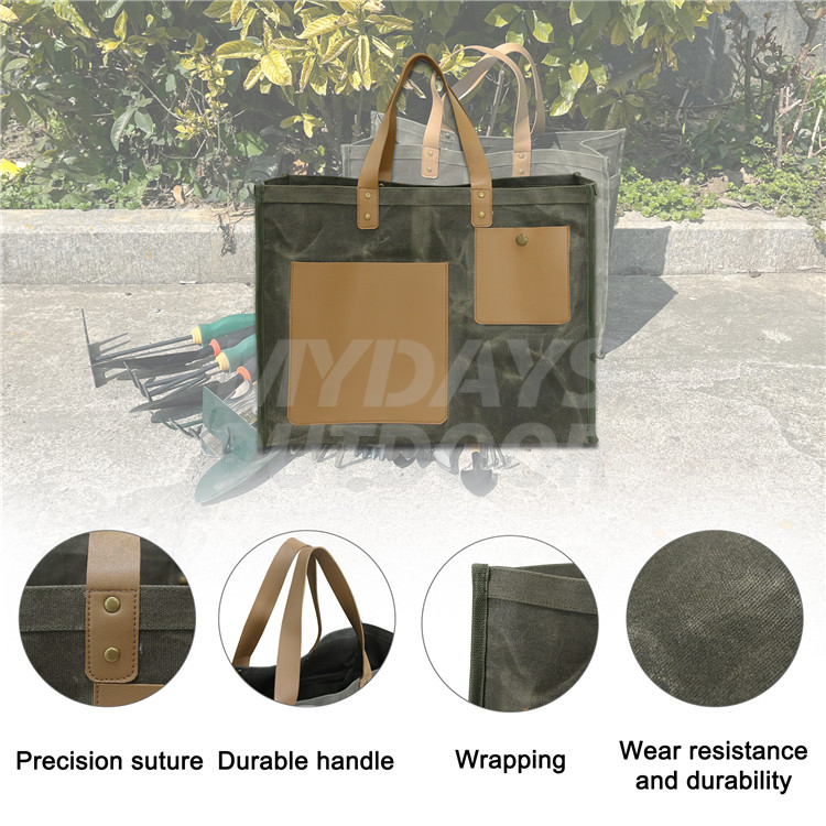 Gardening Tote With Pockets Heavy-duty Large Organizer Bag Carrier MDSGG-9