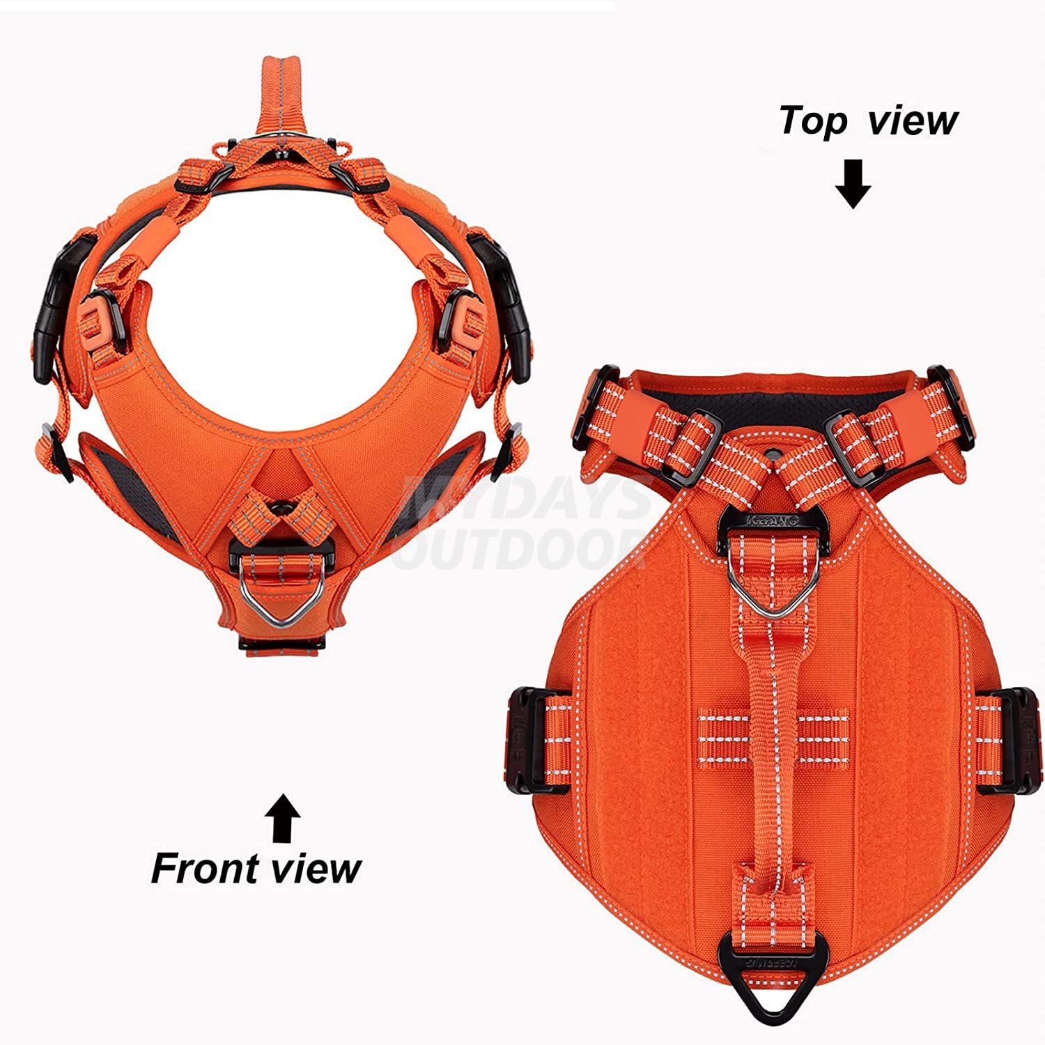 Quick-Moving Tactical Dog Harness MDSPH-003