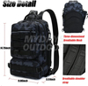 Fishing Tackle Backpack Storage Bag Fishing Gear Bags with Rod Holder MDSFB-7