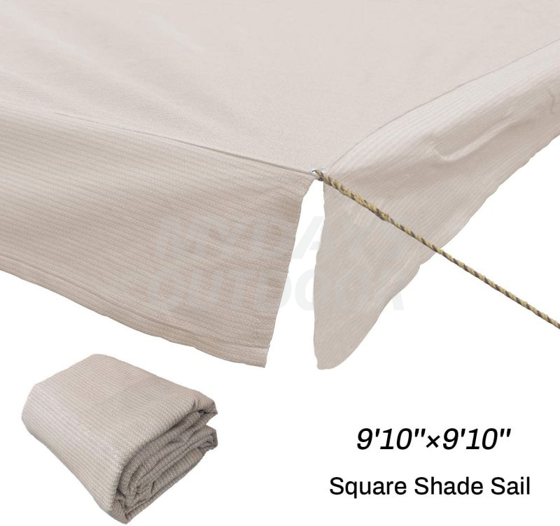 Voile d'ombrage carrée, auvent anti-UV, pour Patio extérieur, jardin, arrière-cour, MDSGS-6