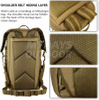 Tactical Travel Backpack 60L Military MOLLE Duffel Bag (regnskydd och lapp ingår) MDSHD-5