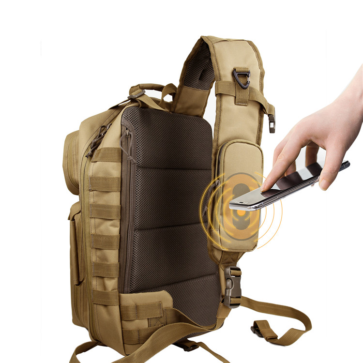 Wireless charging tatical sling bag3