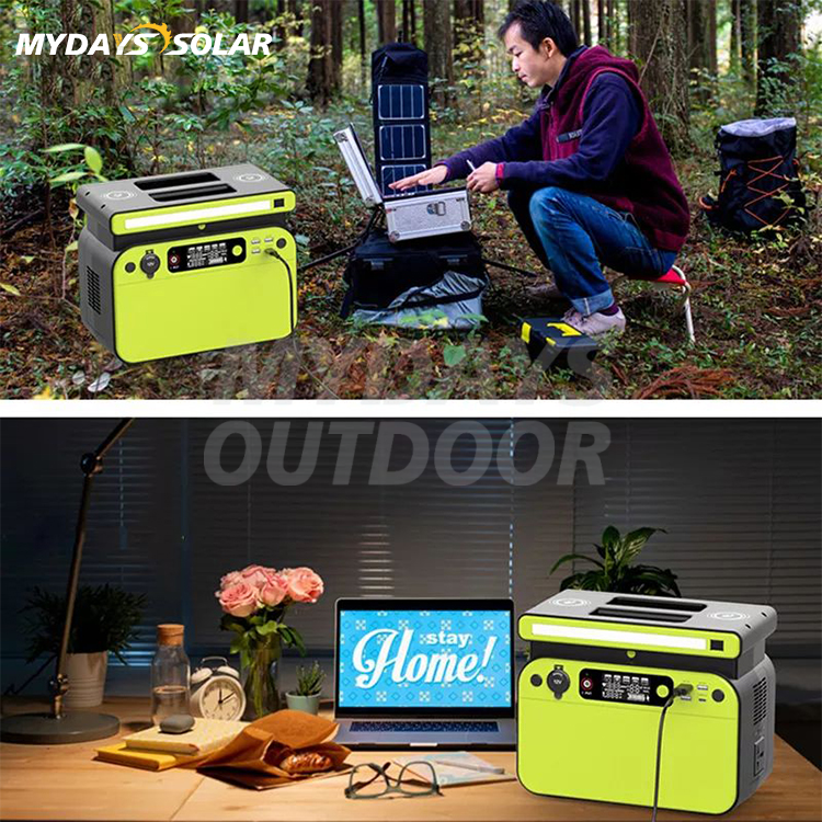 Portable Power Station 500W Lithium Battery Mini Generator for Camping Travel Hunting MDSO-7