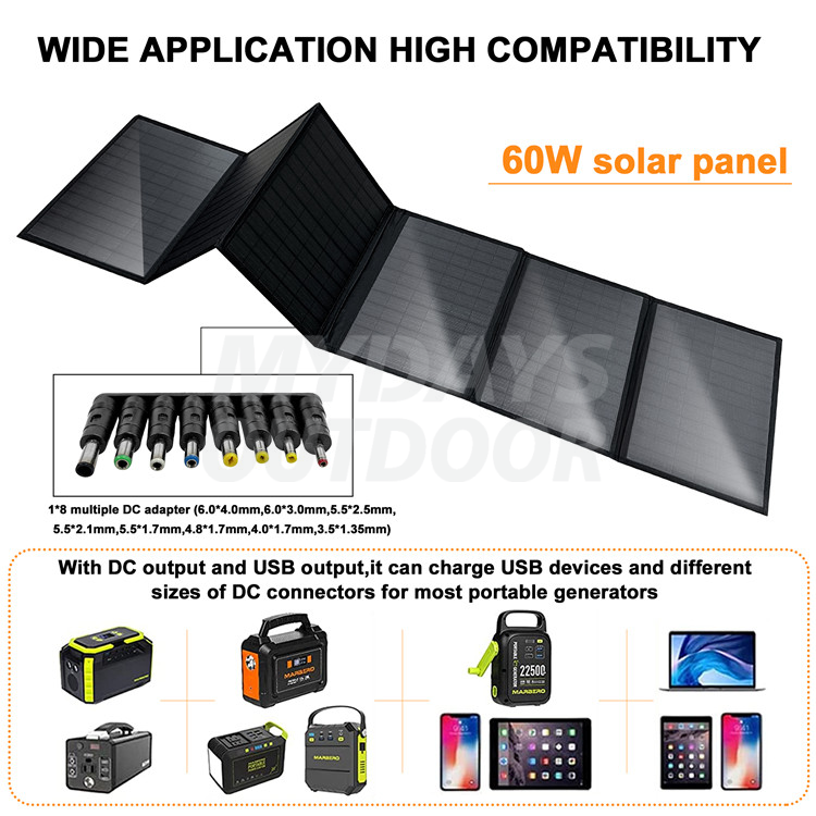 60W portable solar panels (3)