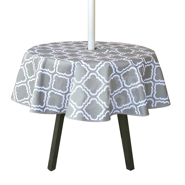 Cubierta redonda para mesa de patio con orificio para sombrilla MDSGC-4